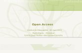 Enjeux et modalités de l’accès ouvert (intervention à l’Institut de Géographie)