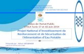Projet National d’investissement de Renforcement et de Sécurisation de l’Alimentation d’Eau Potable SONEDE Tunisie