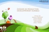 Développement durable dossier de production groupe 39