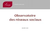 Observatoire Ifop des r©seaux sociaux / Social Media Observatory (France)