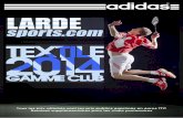 Catalogue nouveautés textile Adidas Larde Sports 2014