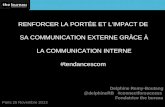 Stratégies réseaux sociaux internes-Conférence #tendancescom par Stratégies - 26/11/13