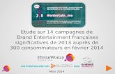 PARIS 2.0. Etude sur 14 campagnes de branded entertainment françaises par HYPERWORLD, EBUZZING et JEREMY DUMONT