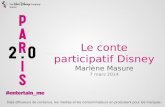 Paris 2.0 : "Le conte participatif de noel " Marlène Masure et Geneviève Brisac Walt Disney Company