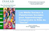 Les Média Sociaux & Plateformes Sociales pour Apprentissage: Comprendre le Rôle du “Social”