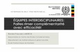 CONF. 202 - Équipes interdisciplinaires : faites rimer complémentarités avec efficacité !