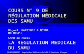 Reg9 f régulation médicale des samu deffinitions