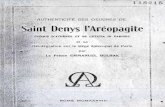 Em Bulhak Authenticite Des Oeuvres De Saint Denys Lareopagite Rome 1938