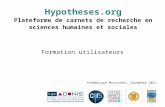 Formation hypotheses.org 23 novembre 2011