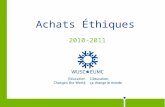 Achats ethiques 2010 2011