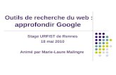 Outils de recherche du web : approfondir Google