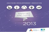 Rapport d'activité 2013 - Aquitaine Développement Innovation