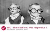 SEO : web responsive ou site mobile ?