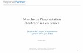 Etude marché de l'implantation en France 2011-2012