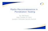 Radio Reconnaissance in Penetration Testing
