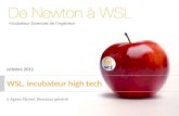 WSL, incubateur wallon des sciences de l'ingénieur
