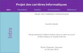 IS - PROJET CARRIERE