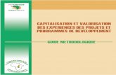 Capitalisation des Expériences des Projets et Programmes de Développement - Guide Méthodologique