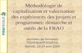 FIDAfrique capitalization methodology