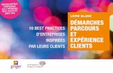 Livre Blanc "Démarches parcours et expérience clients : 10 best practices d´entreprises inspirées par leurs clients"