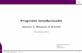 Droit des marques - propriété intellectuelle - HEC Entrepreneurs 2013 - Par Céline Bondard