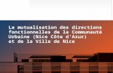 La mutualisation des services à Nices Côte d'Azur