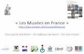 "Les Musées en France" : Une porte d'entrée - Un tableau de bord - Un site vivant