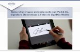 Signer d’une façon professionnelle sur iPad & Co.