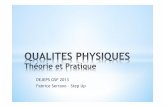 Qualites physiques théorie à la pratique