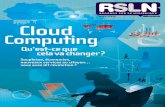 RSLN #9 - Cloud Computing : qu'est-ce que cela va changer ?