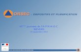 ORSEC: Dispositifs et planification