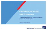 Baromètre AXA des préoccupations des chefs d'entreprise