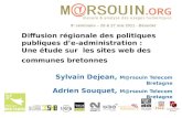 Territoires numériques :  Diffusion régionale des politiques publiques d’e-administration : �Une étude sur  les sites web des communes bretonnes