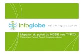Migration du site du MDEIE vers le CMS TYPO3