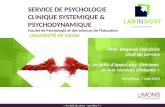 Service de psychologie clinique systémique et psychodynamique