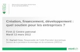 Création, financement, développement : Quel soutien pour les entreprises ? - Raphaël Conz - Promotion Economique Vaud