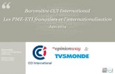 CCI International-OpinionWay-TV5 Monde - Les PME-ETI françaises et l’internationalisation – juin 2014
