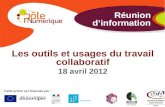 Outils et usages du travail collaboratif - avril 2012