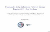 JCSA 2012 04 François Contat & Guillaume Valandon (ANSSI) et Stéphane Bortzmeyer (Afnic) : Restitution des résultats 2011 de l'Observatoire de la résilience de l'Internet en France