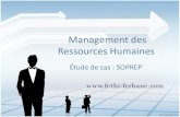 Management des ressources humaines : Cas de l'entreprise SOPREP
