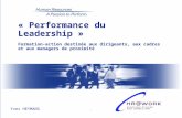 Performance Du Leadership 2012