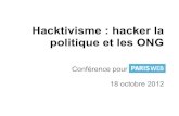 Hacktivisme : hacker la politique et les ONG ?