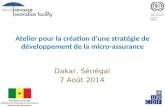 L’atelier pour la création d’une stratégie nationale de développement de la micro-assurance au Sénégal