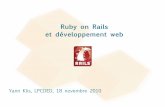 Séminaire Ruby on Rails (novembre 2010)