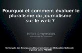 Pourquoi et comment évaluer le pluralisme du journalisme sur le web