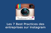 7 Best practices des entreprises sur Instagram
