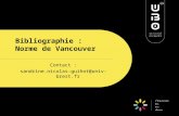 Bibliographie Vancouver