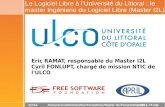 Le logiciel libre à l'université du Littoral : le master Ingenierie du Logiciel Libre (master I2L)
