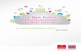 Le Web Public Institutionnel en Midi-Pyrénées : les bonnes pratiques 2011