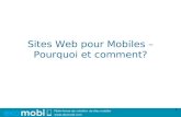 Sites web mobiles - Pourquoi et comment